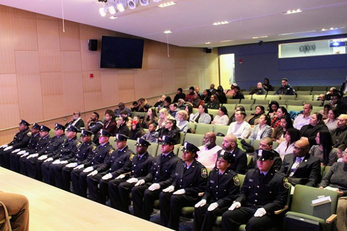 The Graduation Ceremony marks the completion of a 12-week training academy.