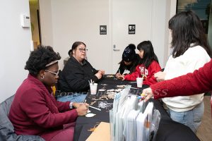 Children made holiday themed ornaments during the Third Annual Healthfirst Holiday Celebration on Saturday. Hudson Valley Press/CHUCK STEWART, JR