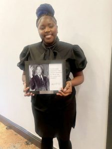 Kiara Winphrie of Franklin D. Roosevelt High School was one of three Youth Honorees saluted at Friday’s MLK, Jr. Breakfast.