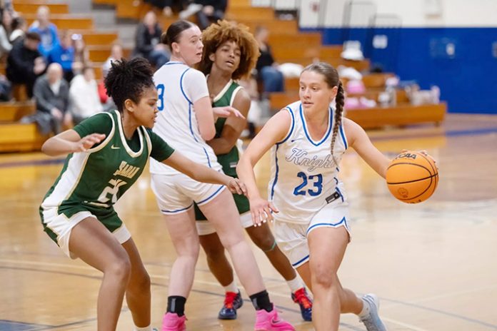 Mount Forward Brianna Guglielmo had a career-high 34 points, 4 assists, 3 steals. Photo: Lee Ferris