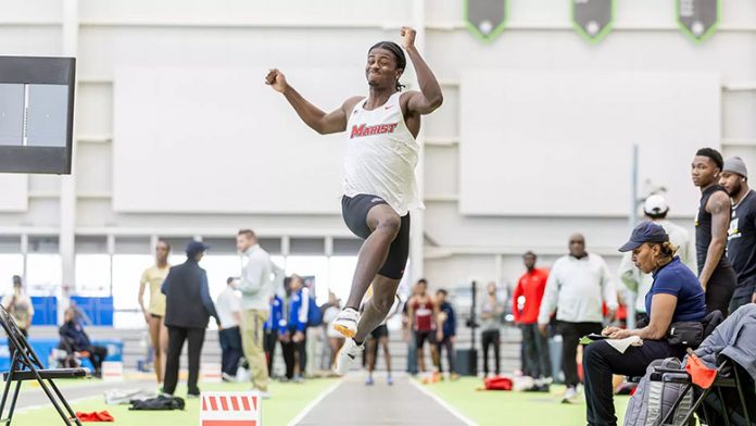 Manasi Simpkins continued his promising debut season with a 17th-place finish, recording a jump of 6.74 meters (22 feet, 1.5 inches). Photo: Carlisle Stockton
