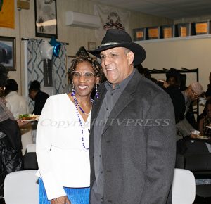 Councilwoman Dr. Mary L. McLymore and Ernest Tirado pose for a photo after McLymore was sworn-in to the Newburgh Town Council on Saturday, January 10, 2026. Hudson Valley Press/CHUCK STEWART, JR.