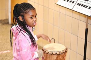 At Hamilton School, students skipped rope, drummed, powered through pushups, performed planks and kept moving from station to station in a celebration of cardiovascular fitness.