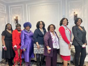 Saturday afternoon five community trailblazers were honored at the 106th Annual Lincoln Douglass Luncheon. From left are; Likkia Moody, Linda Boykin, Terriciena A. Brown, City of Poughkeepsie Mayor, Yvonne Flowers, Poughkeepsie Neighborhood Club President, Julia Henry, Colete Atkinson, and Olivia S. Farquharson.