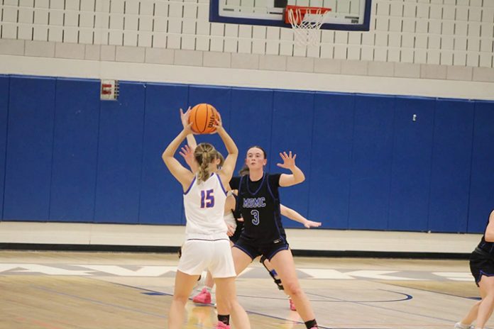 Mount forward Maggie Trinkaus scored 26 points, to along with her 12 rebounds, 3 steals, and 2 blocks. Photo: Sabrina Scire