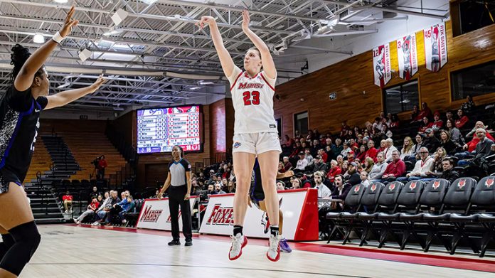 Lexi Tarul led the Red Foxes in scoring for the sixth time this season (17 points) and tied her career high with four steals. Photo: Jaylen Rizzo