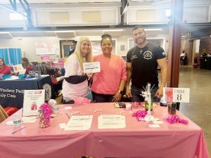 American Cancer Society had a booth at Saturday’s Sweetheart Screening venue, providing integral literature on cancer awareness and the critical need for early detection. From left are; Kristi Greco, Sharon Giaitri and Edwin Guzman.