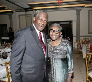 Quincy Magwood with Capt. Theresa M. Claiborne at the 28th Annual Tuition Assistance Awards Celebration of the Major General Irene Trowell-Harris Chapter of the Tuskegee Airmen that was held on Saturday, February 7, 2026. Hudson Valley Press/CHUCK STEWART, JR.
