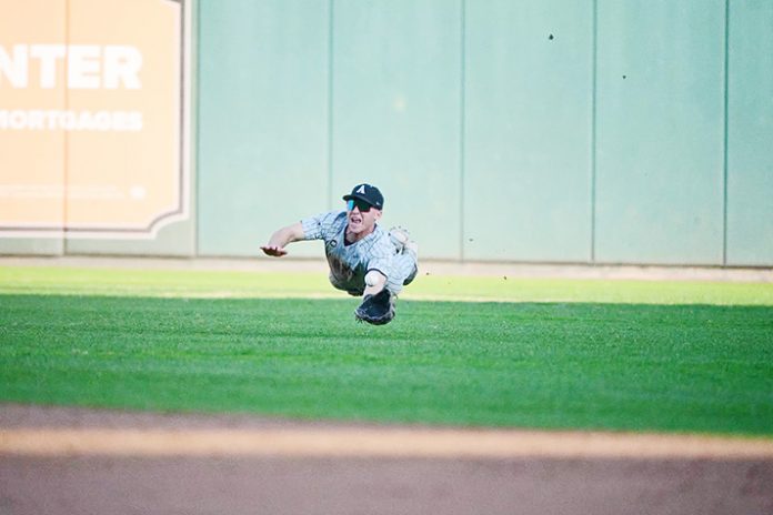 Army West Point baseball finished its weekend in style on Sunday, defeating the Lafayette Leopards 10-5 and securing a three-game series sweep over its Patriot League foe at Kamine Stadium. Photo: Stephen Blue