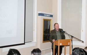 “Martha Washington: A Timeless Woman” talk by Matthew Weigman was given after Catherine Costello was awarded the 2026 Martha Washington Woman of History Award, which recognizes her outstanding contribution to Hudson Valley history on Sunday, March 22, 2026. Hudson Valley Press/CHUCK STEWART, JR.