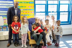 New York State Commissioner of Labor Roberta Reardon took a tour of Dutchess Community College's child care facilities on last Monday.