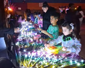 Youth enjoy the first silent dance party in the Poughkeepsie City School District’s history.