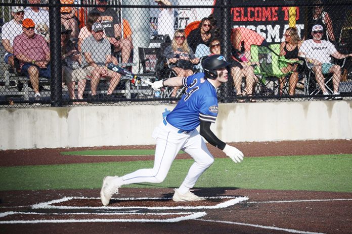 The Mount Saint Mary College baseball team earned its first victory in Florida, and Aidan Marshall recorded his 100th career hit. Photo: Bob Houk