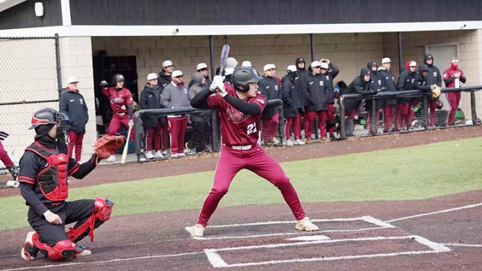 The Vassar College Baseball team opened the 2026 campaign on Sunday afternoon as the Brewers fell 12-5 and 3-2 in two seven inning matchups to SUNY Plattsburgh. Photo: Zach Butler