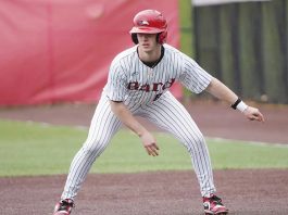 Bard baseball dropped a single game at RIT, 18-1, on Sunday afternoon at the RIT Baseball Complex. Photo: Pearllan Cipriano