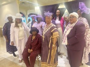 Members of the Empire State Federation of Women’s Clubs get together following Saturday’s Scholarship Luncheon.
