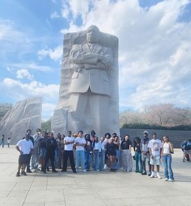 The group also visited the Martin Luther King, Jr. Memorial.