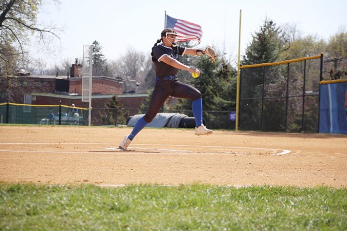 The Mount Saint Mary College softball team swept Old Westbury for two key Skyline Conference wins. Photo: Bob Houk