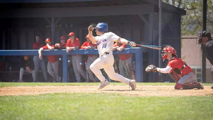 Hawks win series over visiting Cardinals with doubleheader split on Senior Day. Photo: Amy Whitman