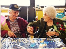Raymond Beck has reached a remarkable milestone—celebrating 100 vibrant years of life, alongside his wife of 75 years., Pauline.