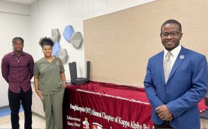 From left are; Kimani Henry, Nia Hopkins, and Cody Gibbs, who each spoke at Saturday’s Kappa League event.
