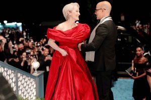 Meryl Streep and Stanley Tucci in The Devil Wears Prada 2. Photo: Macall Polay