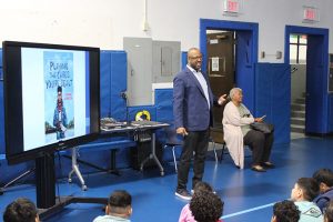 Varian Johnson, author of “Playing the Cards You’re Dealt” and other works, recently spent the day in Poughkeepsie talking to students about the persistence and support systems needed to succeed.