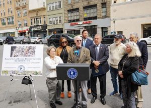 Yonkers Mayor Mike Spano joined members of the Yonkers Landmarks Preservation Board today to sign the resolution expanding the Philipse Manor Historic District.