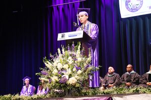 New Rochelle High School Student Government President Carlos Del Aguila.
