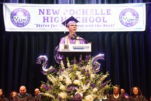 New Rochelle High School Valedictorian Corey Seelenfreund.