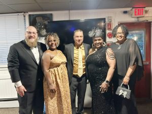 From left are: Evan Menist, 2nd Ward Councilman; Sakima McClinton, former 8th Ward Councilwoman; Christopher D. Petsas, long-time President Exempt Fireman’s Association; Terriciena Brown, Councilwoman and new President Exempt Fireman’s Association and Yvonne Flowers, City of Poughkeepsie Mayor.