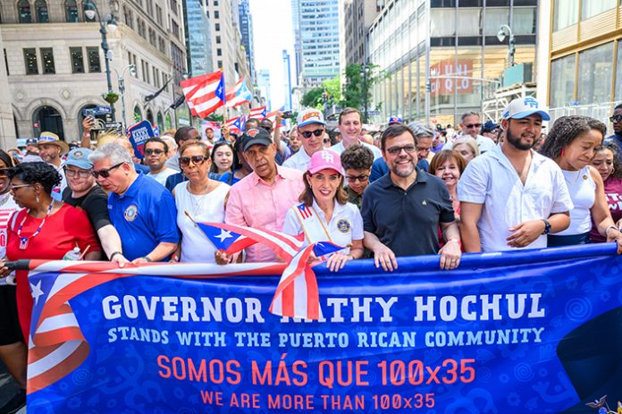 The 69th Puerto Rican Day Parade celebrated the one million Puerto Ricans who call New York State home. Photo: Susan Watts