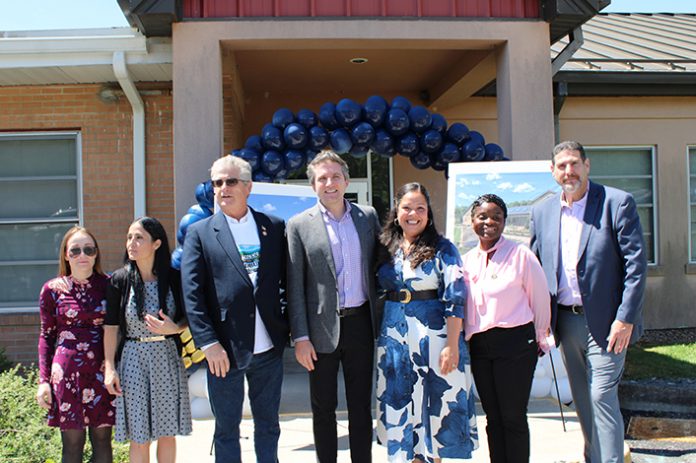 Senator James Skoufis (D-Orange County), Assemblymember Chris Eachus (D-New Windsor), and Morgan Slocombe, Regional Representative for Governor Hochul, announced $4 million was secured in the recently enacted state budget to purchase and renovate the St. Patrick’s Education Center in Highland Mills.
