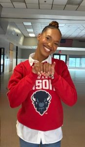 Shyenn Garris, a rising junior at Howard University and graduate of Washingtonville Hogh School, as well as participant in the Denson Admission Group, was on hand volunteering her expertise at Saturday’s first ever HBCU Information for Orange County students and families event, held at the Wallkill Community Center.