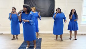 The George Sisters perform at The Heaven Bound Church of Deliverance First Annual Men's Day Concert.
