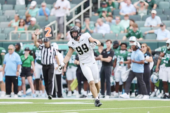 Army West Point football's Brady Small and Jack Bousum have been named Group of Six Preseason All-Americans by HERO Sports. Photo: Danny Wild