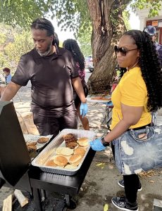 The Community enjoyed free food at Newburgh Tabernacle's Community Care & Family Day.