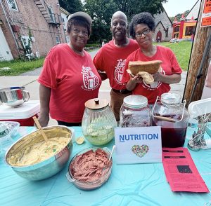 Juice for Your Health posed for a photo at Newburgh Tabernacle's Community Care & Family Day.