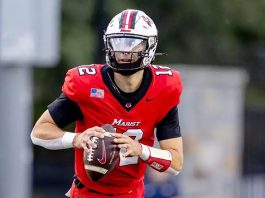 Sonny Mannino was named PFL Preseason Offensive Player of the Year by Phil Steele Publications. Photo: Carlisle Stockton
