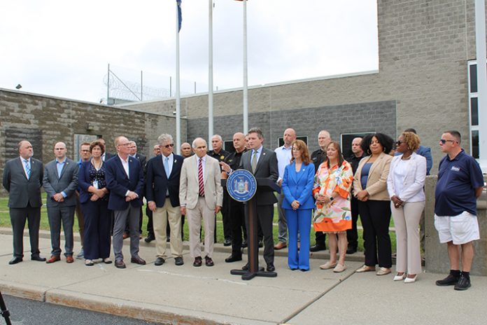 New York State Senator James Skoufis lauds bipartisan passage of legislation that will financially protect Orange County’s deputy sheriffs and correction officers.