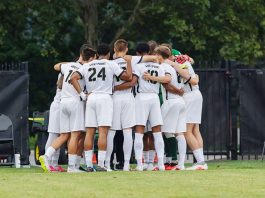 Army Men's Soccer fell 4–0 on the road Saturday evening to Boston University at Nickerson Field in its Patriot League opener.
