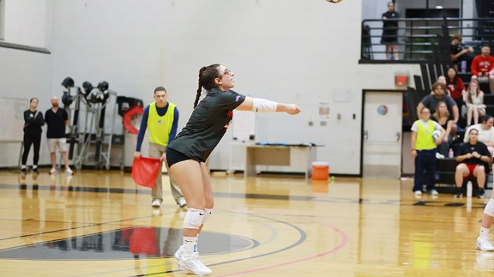 The Bard College women's volleyball team earned one set in their away tri-match on Saturday against RIT 0-3 and Fredonia 1-3. Photo: Zachary Butler