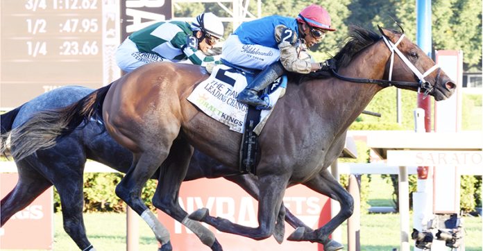 Leading Change has made a rapid ascent to the upper echelon of his generation, maintaining a flawless ledger through three starts with his half-length victory. Photo: NYRA