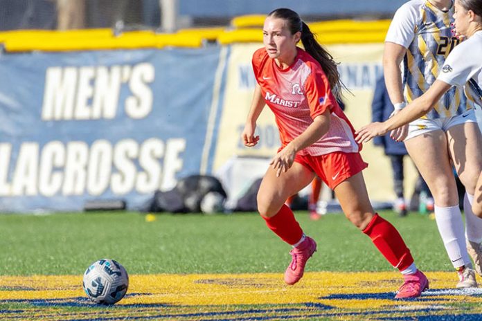 Sophomore Mia Katchouni put Marist on the board early, scoring in the third minute.