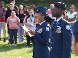The Poughkeepsei High School Air Force Junior ROTC held its annual 9/11 remembrance ceremony.