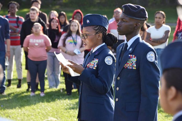 The Poughkeepsei High School Air Force Junior ROTC held its annual 9/11 remembrance ceremony.