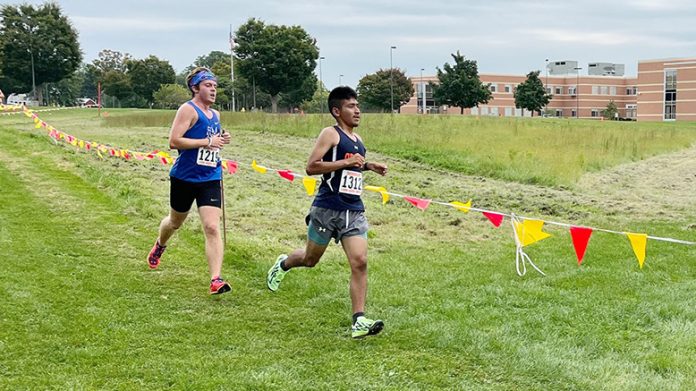 Freshman Edwin Ramirez broke the SUNY Orange men's cross country record in the 4K race on Saturday.