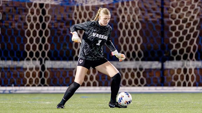 Junior Laura Shea finished with her third shutout of the season. Shea makes five saves in goal. Photo: Carlisle Stockton