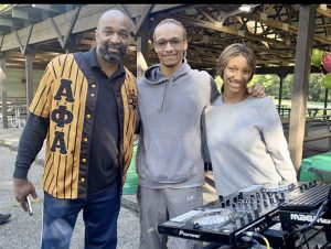 The HomeCave Records Crew DJ Shawn, his son Shawn Navi, and his daughter Vanessa (Veve C) .