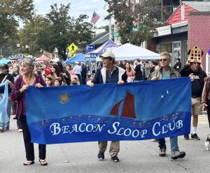 The Beacon Sloop Club walked in the Spirit of Beacon Day Parade.
